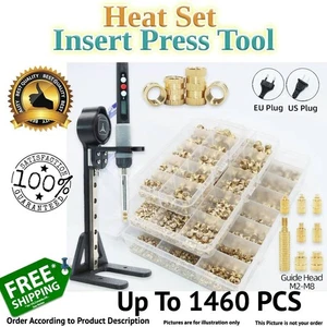 Inserto pressa ottone dado saldante elettrico set termico rame ferro kit incorporato - Foto 1 di 24
