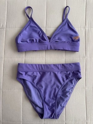 Women’s Purple Bikini Set Speedo Plunge Triangle Wireless Cup - Image 1 of 4