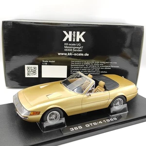 KK 1:18 Ferrari 365 GTS/4 1969 Gold Alloy Car Model - Picture 1 of 19