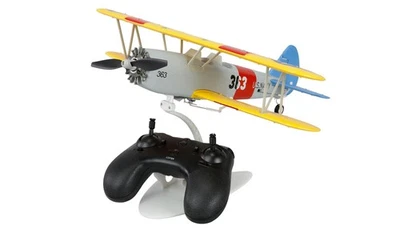 Amewi AMXFlight N2S-2 RC Flugzeug – 6-Kanal 6G/3D Trainer RTF Modell - Bild 1 von 4