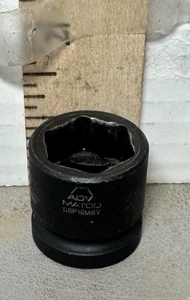 MATCO 1/2" DRIVE 19MM CSP19 M6V METRIC 6 POINT STUBBY IMPACT SOCKET - Picture 1 of 5
