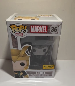 Funko Pop! Marvel Thor Movie - LOKI #36 Hot Topic Exclusive B&W *Imperfect Box* - Bild 1 von 6