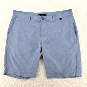 Travis Mathew Golf Shorts Men's Blue Heathered Size 38 - Picture 1 of 14