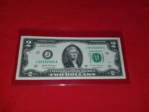 $2 Dollar Bill Birthday Us Currency 05/15/2002  May 15 2002 Anniversary - Picture 1 of 9
