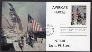 2002 HEROES OF 2001 (Scott B2) -Thirfty Photo Cachets FDC TD670 - Picture 1 of 1