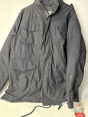 Rothco M-65 Tactical Military Field Jacket Black Size 4XL (57-61”) - Image 1 of 4