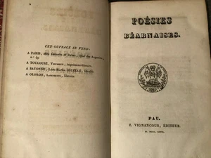 Poésies béarnaises. EO 1827. Despourrins, Fondevile, Lescar, Bordeu... Rare - Picture 1 of 7
