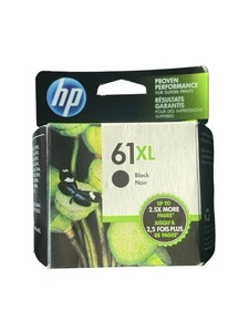 Oryginalny czarny wkład atramentowy HP 61XL *NOWY zapieczętowany* EX stycznia 2023 - Zdjęcie 1 z 1