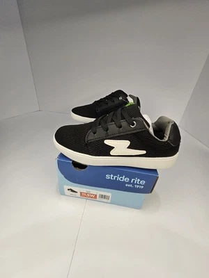 Stride Rite Niños Tenis SR Kalin Negro Blanco Talla 11.5 AMPLIO Nuevo Atlético Foto 1 de 4