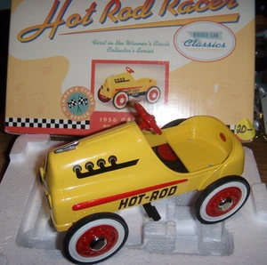 Hallmark Yellow 1956 Hot Rod Racer Kiddie Classics Pedal Car NEW IN ORG BOX - Picture 1 of 1