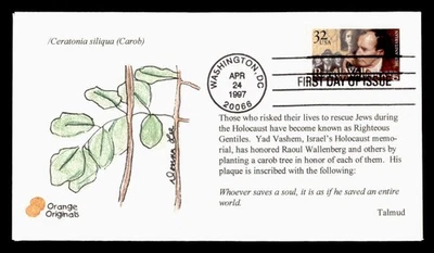 DR WHO 1997 FDC RAUL WALLENBERG ORANGE ORIGINALS HAND DRAWN w14666 - Image 1 of 2