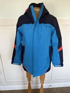 Columbia Interchange Bugaboo Unisex Blue Waterproof Jacket KIDS Size Large 14/16 - Picture 1 of 15