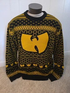 Live Nation Wu Tang Clan Schwarz Gelb Print Rundhals Pullover Sweater Herren XXL - Bild 1 von 6