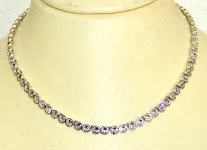 Kristall - Kette Swarovski tolles Funkeln Swarovski - Kristalle in Edelstahl - Bild 1 von 10