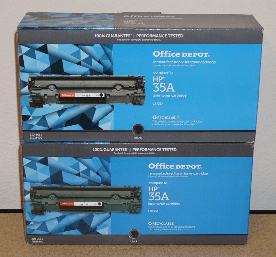 Office DEPOT Hp35a Laser Toner Cartridge Cb435a Remanufactured
