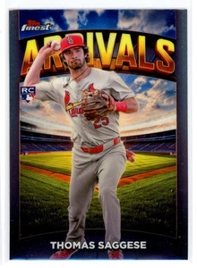 2025 Topps Finest Arrivals Thomas Saggese RC St. Louis Cardinals #A-19 - Picture 1 of 2