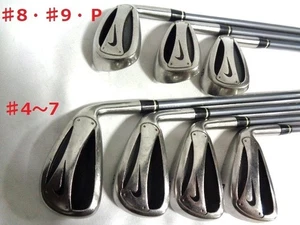 NIKE Iron Set SLINGSHOT 3.4.5.6.7.8.9.P GRAPHITE DESIGN Carbon Flex S - Picture 1 of 9