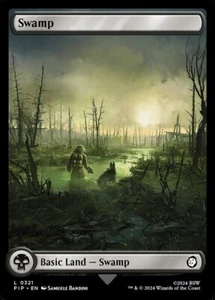 MTG - (Full Art) SWAMP #321 - Fallout (C) - Picture 1 of 1