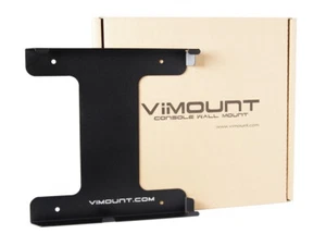 PlayStation 4 PS4 SLIM Supporto nero per metallo montaggio parete - ViMount - Picture 1 of 6
