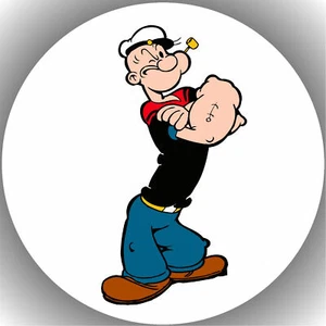 Colgador de pasteles cumpleaños fiesta imagen de tarta fondant - oblato Popeye P4 - Imagen 1 de 1
