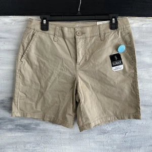 Neu mit Etikett! Damen St. John's Bay mittelhohe leichte Passform 7" Shorts, 6 - Biscotti - Bild 1 von 8