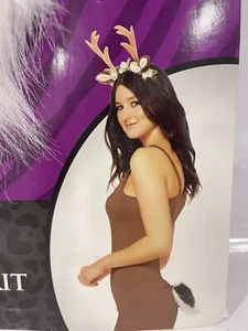 Costume Halloween OSFM corna di cervo fascia e coda vestire taglia unica più adatto - Foto 1 di 8