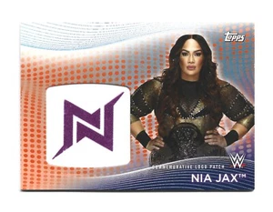 2021 Topps WWE Women's Division Superstar Logo Patch Relics /75 #SLP-NJ Nia Jax - Picture 1 of 2