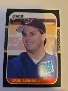 1987 Donruss Greg Swindell Rated Rookie #32 NM - Bild 1 von 1