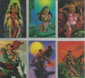 Warlord of Mars Preview Set - 6 Karten Joe Jusko Lenticular Set #WD1-WD6 - Bild 1 von 1