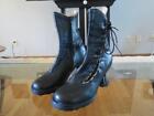 JOHN FLUEVOG Minis LOVER Black Steampunk Corset Short Boots Shoes 9.5