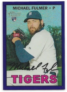 2016 Topps Heritage Chrome Purple Refractor #THC-648 Michael Fulmer RC px4cb - Picture 1 of 1