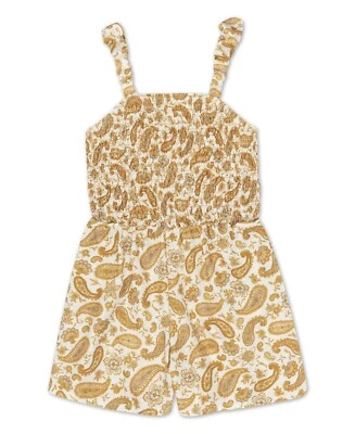 Mameluco sin mangas con estampado de cachemira dorado/amarillo SPEECHLESS para niñas ELIGE LA TALLA Foto 1 de 2
