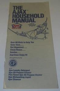 Mid-Century Werbeheft The Ajax Household Manual Colgate Palmolive. - Bild 1 von 5
