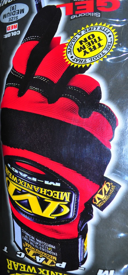 Guantes de impacto Mechanix Wear guantes M-Pact® rojo/negro, tamaño mediano   Foto 1 de 3
