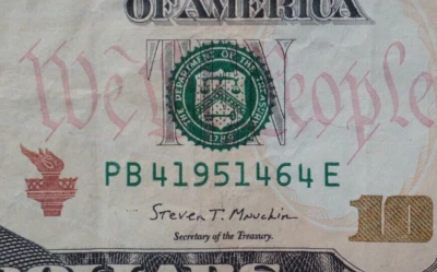 $10 Dollar  1951 April 6 or June 4- Birthday/Special Day/ Anniversary  41951464E - Image 1 of 3