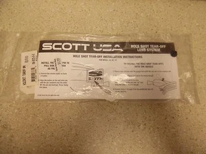 BIN2:C 05-05 TEAR-OFFS 09-0072-0-0 SCOTT HOLESHOT GOGGLE TEAR-OFF 6 PACK CLEAR - Picture 1 of 2