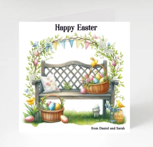 Personalised Easter Card pack of 6, Happy Easter Cards pack of 6, Easter Cards - Picture 1 of 4