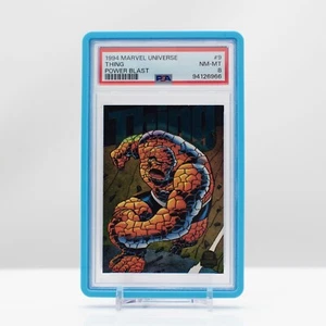 Marvel Universe 1994 Thing #9 Power Blast FLEER - PSA 8 NM - Picture 1 of 4