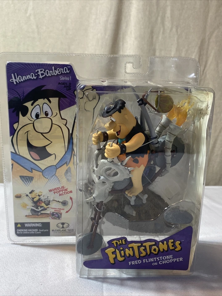 McFarlane Toys 6 Hanna Barbera Series 1 Assortment Fred Flintstone on Chopper