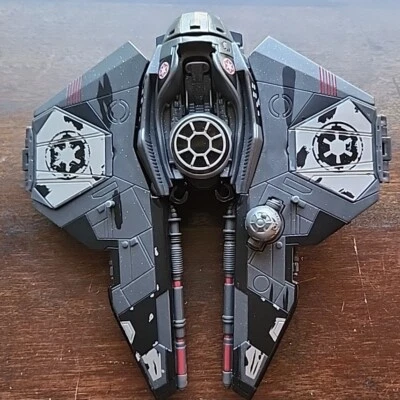 Star Wars: Transformers Darth Vader  7" Action Figure 2005 Hasbro RARE Fighter - Image 1 of 2