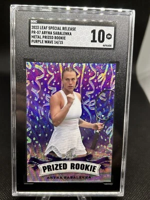 2023 Leaf Aryna Sabalenka Graded  SGC 10 Gem Mint - Rookie US OPEN CHAMP - Image 1 of 2