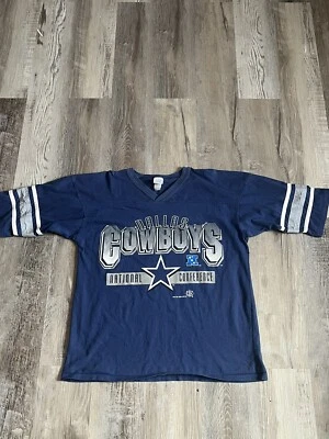 Vintage 90s Dallas Cowboys T-shirt Adult M Competitor NFL 1994 Ringer Jersey - Image 1 of 4