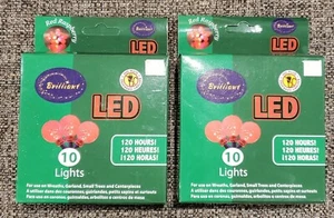 LED Ball String Fairy Lights Battery Operated Christmas WeddingParty, 2 PACK RED - Picture 1 of 3