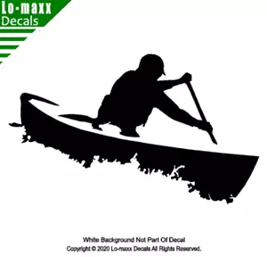 Offener Bootfahrer Wildwasser Kanu Wassersport langlebig hochwertig gestanzter Aufkleber - Bild 1 von 20