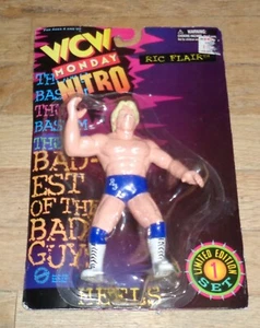 1997 WCW NWA OSFT Nature Boy Ric Flair figura de lucha libre WWF WWE azul TNA AEW - Imagen 1 de 4
