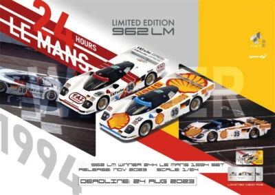 Tiny x Spark 1:64 962 LM Winner 244 Le Mans 1994 set Diecast Model Car - Image 1 of 4