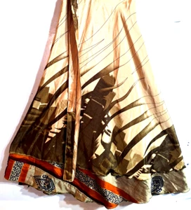 Incredible-art Vintage Silk Sari Magic Wrap Skirt Reversible Double Layer skirt - Picture 1 of 6