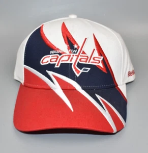 Washington Capitals Reebok Spike Shockwave Vintage Strapback Cap Hat - Picture 1 of 5