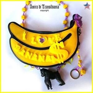 Woman Mini Bag Fashion Accessories Shoulder Hand Handbag Handle Vintage Banana - Picture 1 of 24