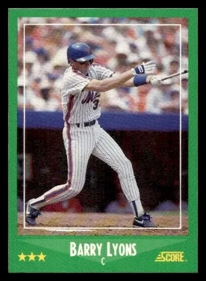1988 Score  #387   Barry Lyons    Catcher   New York Mets   FREE shipping - Image 1 of 1
